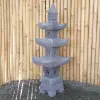 Product image 1 of the product “Japanese style Garden Lantern, made from Andesit Stone. Multipart. 110 cm Height, Roof is 35 cm width. ”